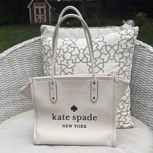 Kate Spade New York White Ella Tote Bag Good Condition